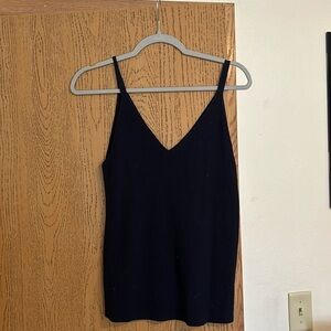Navy Loft V-neck Tank Top
